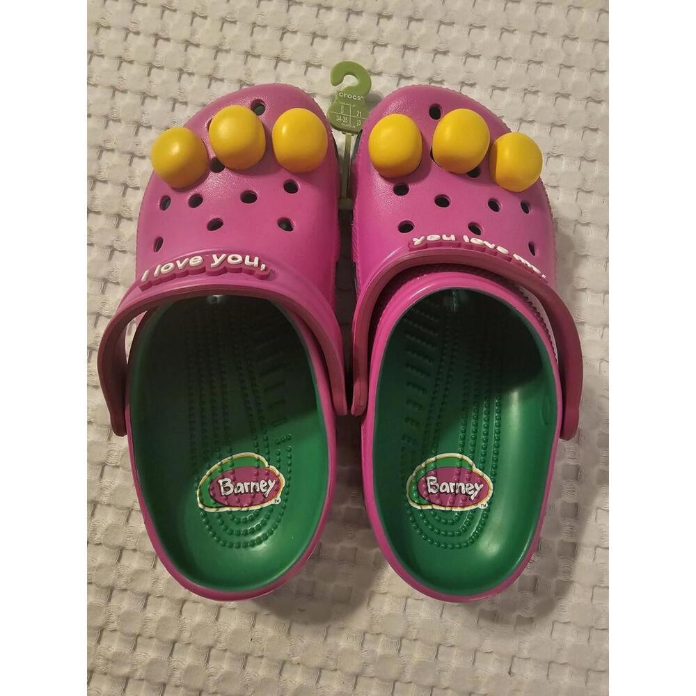 Crocs Barney Classic Clogs Kids Size J3 Shoes Kids Comfort Shoes NWT